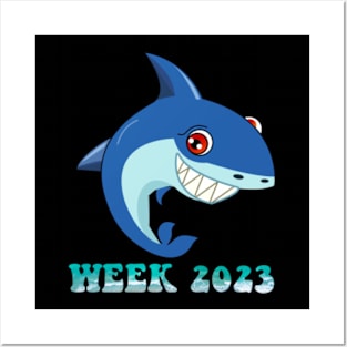 Guess What Week It Is Funny Shark Posters and Art